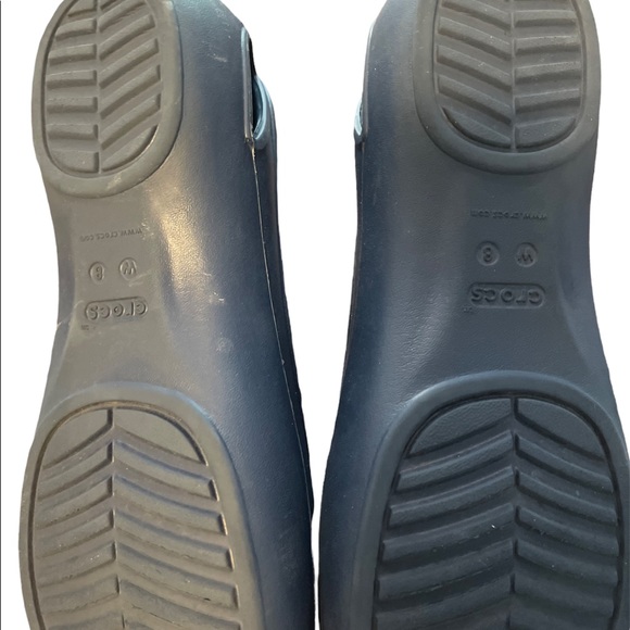 CROCS Sz 8 Laura Pointy Toe Back Cut Out Comfort Flats - Picture 5 of 5